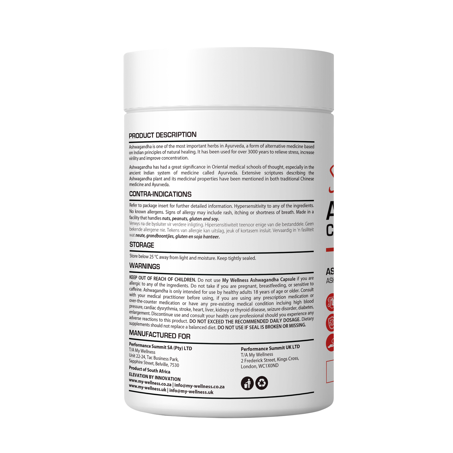 My Wellness Super Ashwagandha Extract 60 Veggie Caps