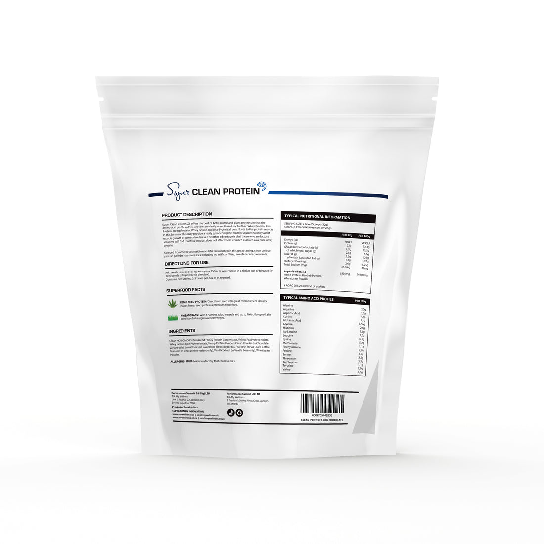 My Wellness Super Clean Protein x5 1.8kg