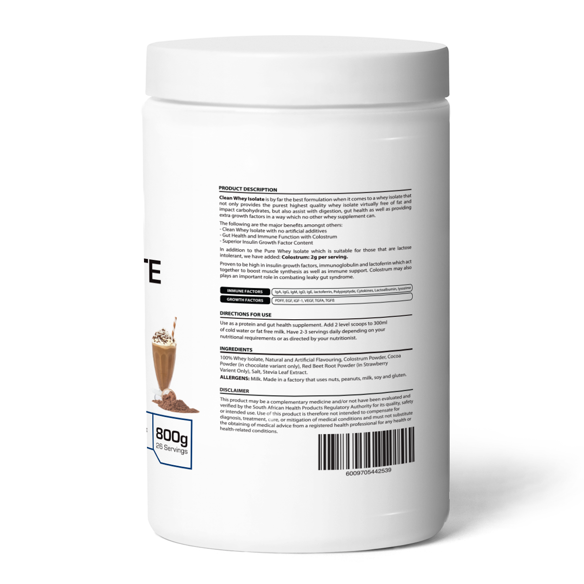 My Wellness Clean Whey Isolate 800g