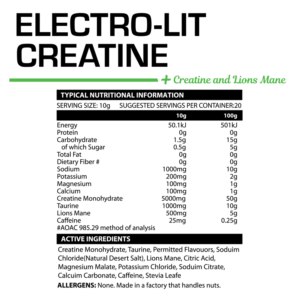 
                      
                        My Wellness Electro-Lit Creatine 200g Pink Lemonade
                      
                    