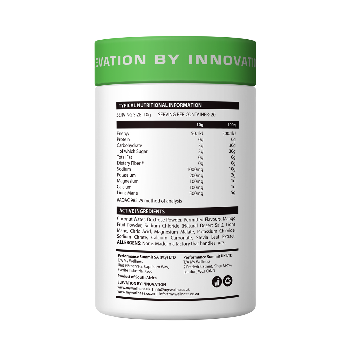 Lit Hydrations My Wellness Electro-Lit Hydration 200g