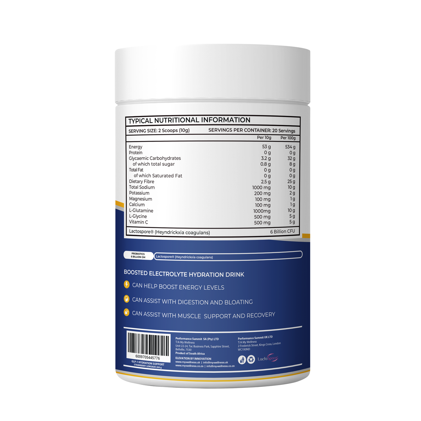 lemonade glp 1 GLP-1 Hydration Support Strawberry Lemonade 200g (Sugar Free) – My Wellness