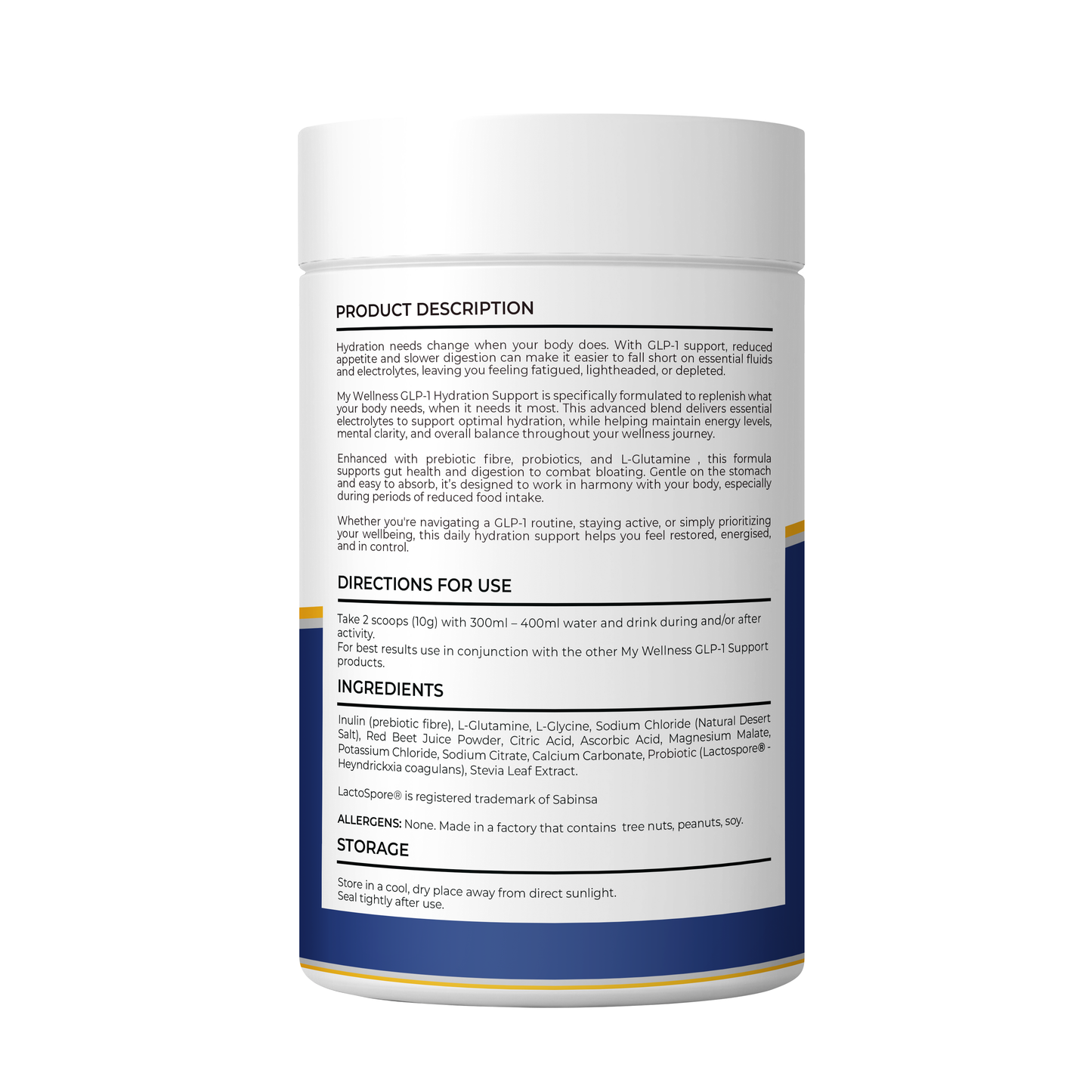 GLP-1 Hydration Support Strawberry Lemonade 200g (Sugar Free)