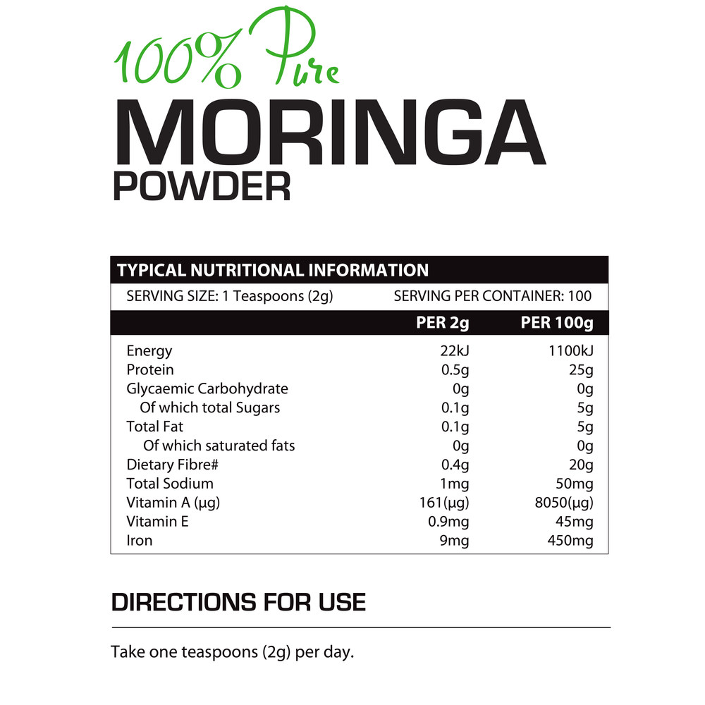 My Wellness 100% Pure Moringa Powder 200g