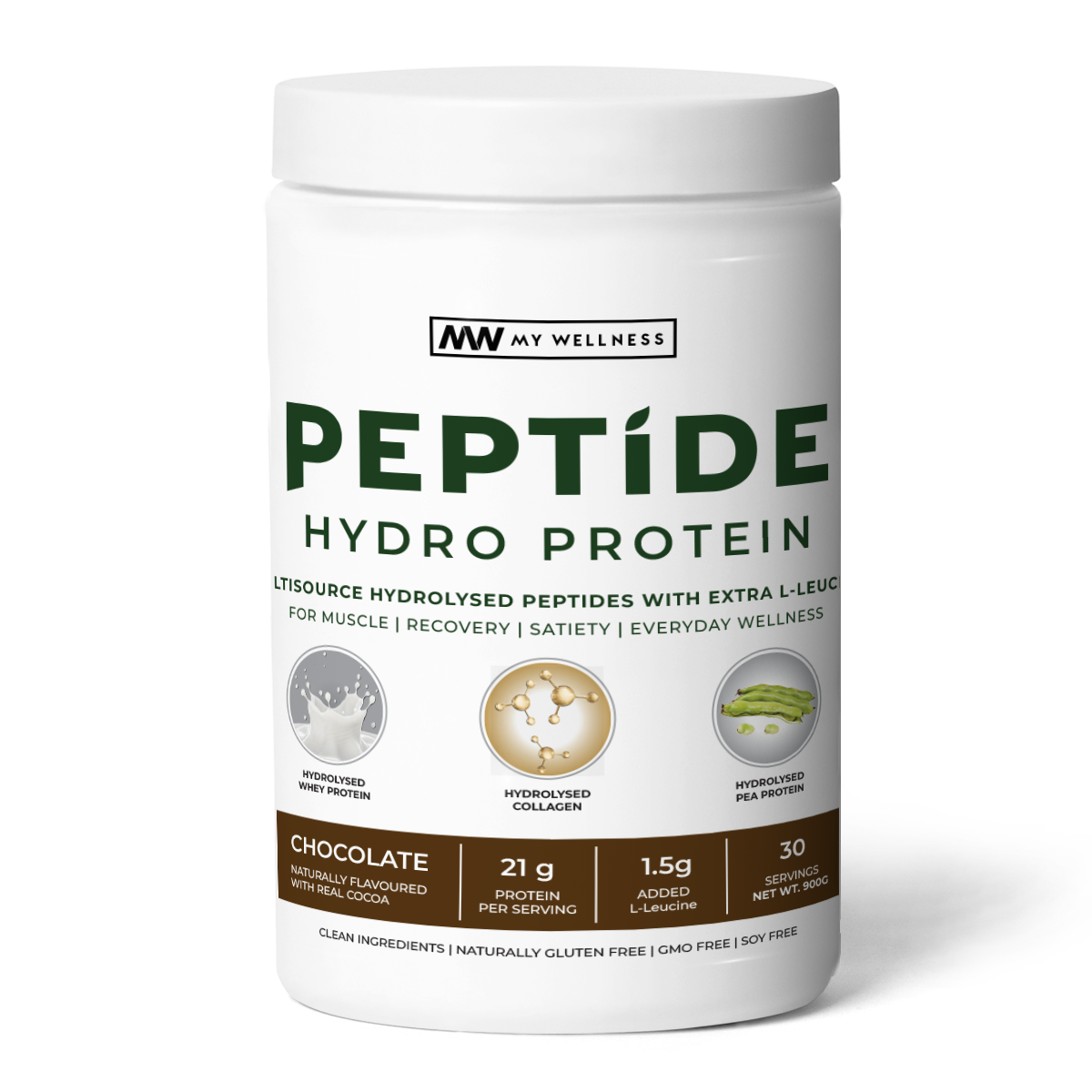 My Wellness Peptide Hydro Protein 900g (30 Servings)
