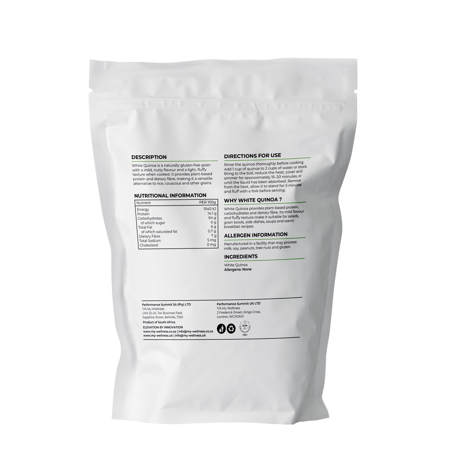 My Wellness Quinoa White