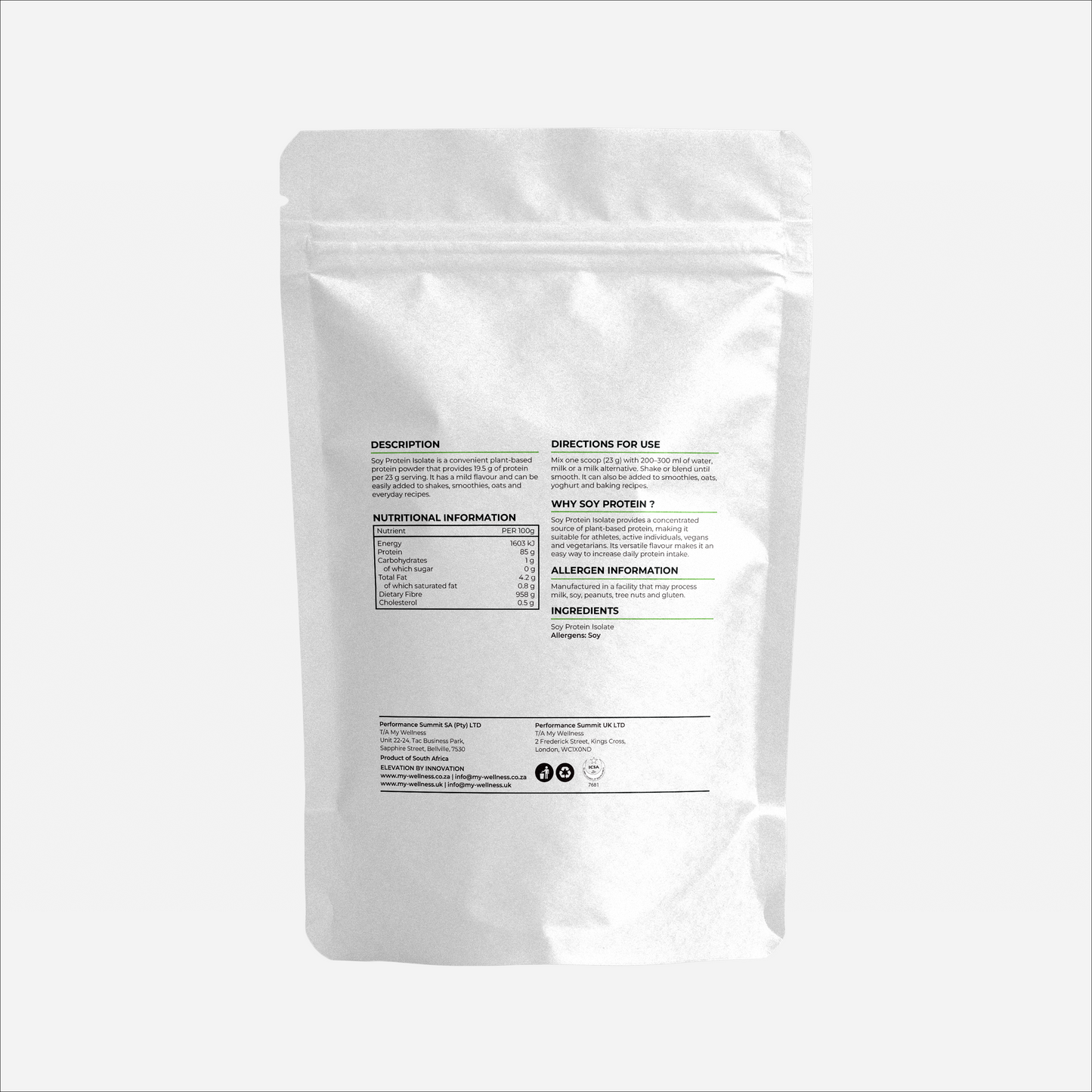 My Wellness Soy Protein Isolate