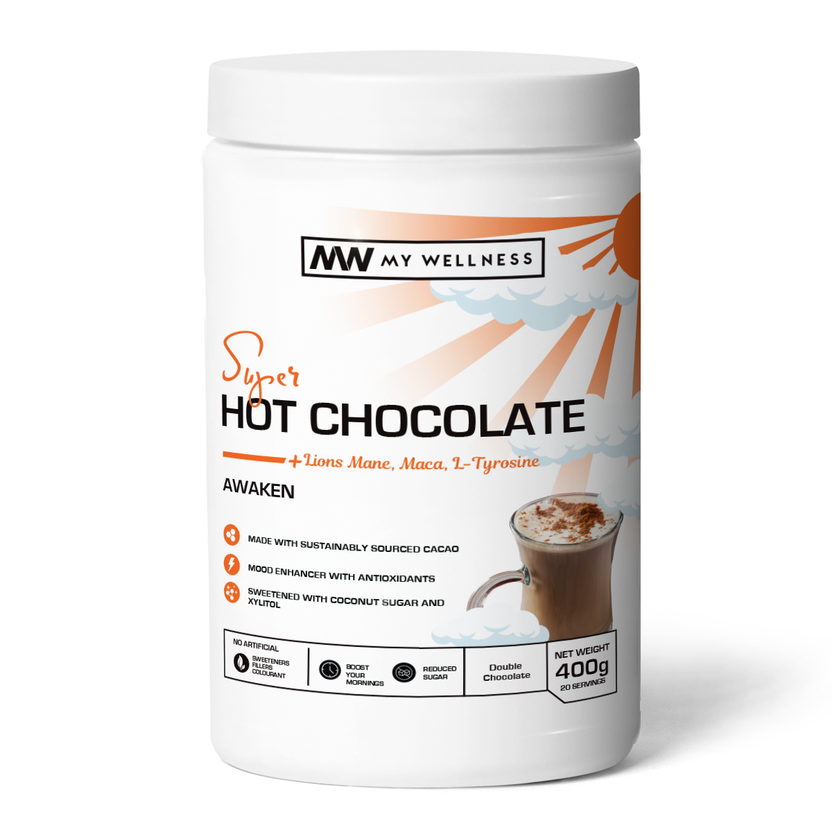 My Wellness Super Hot Chocolate Awaken 400g