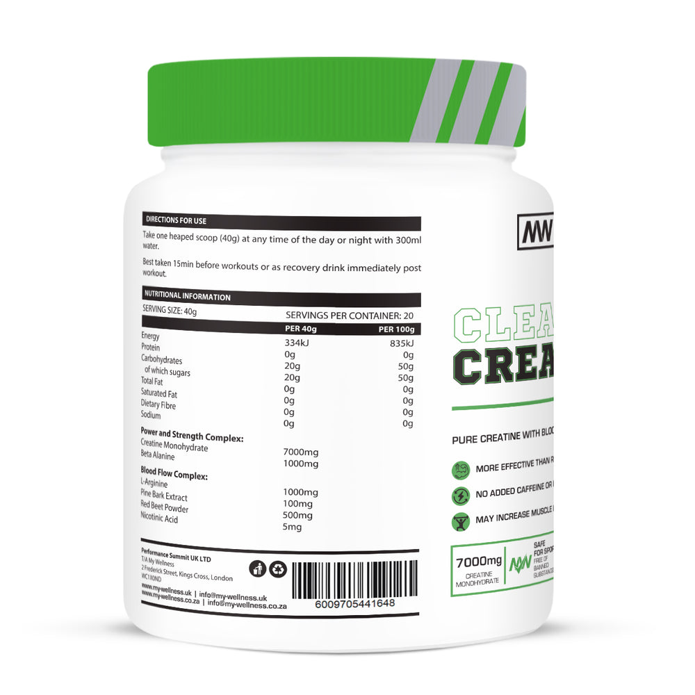 Clean Creatine 800g Blood Orange
